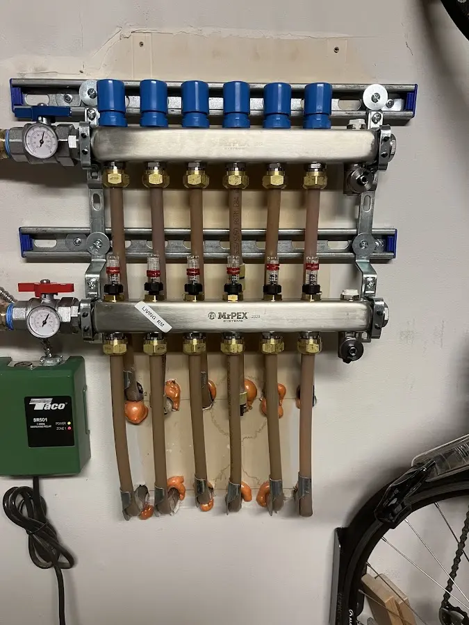 Plumber performing Gas Leak Detection at a residential property in Beaver Dam